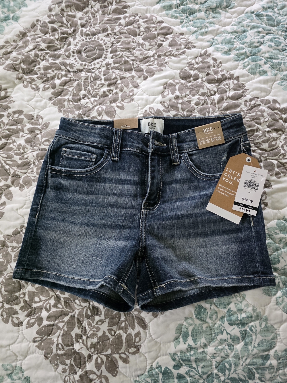 Buckle-BKE Dark Wash Denim Shorts with Tags
